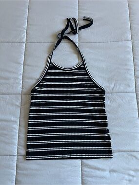 Mudd Striped Halter Tank Top